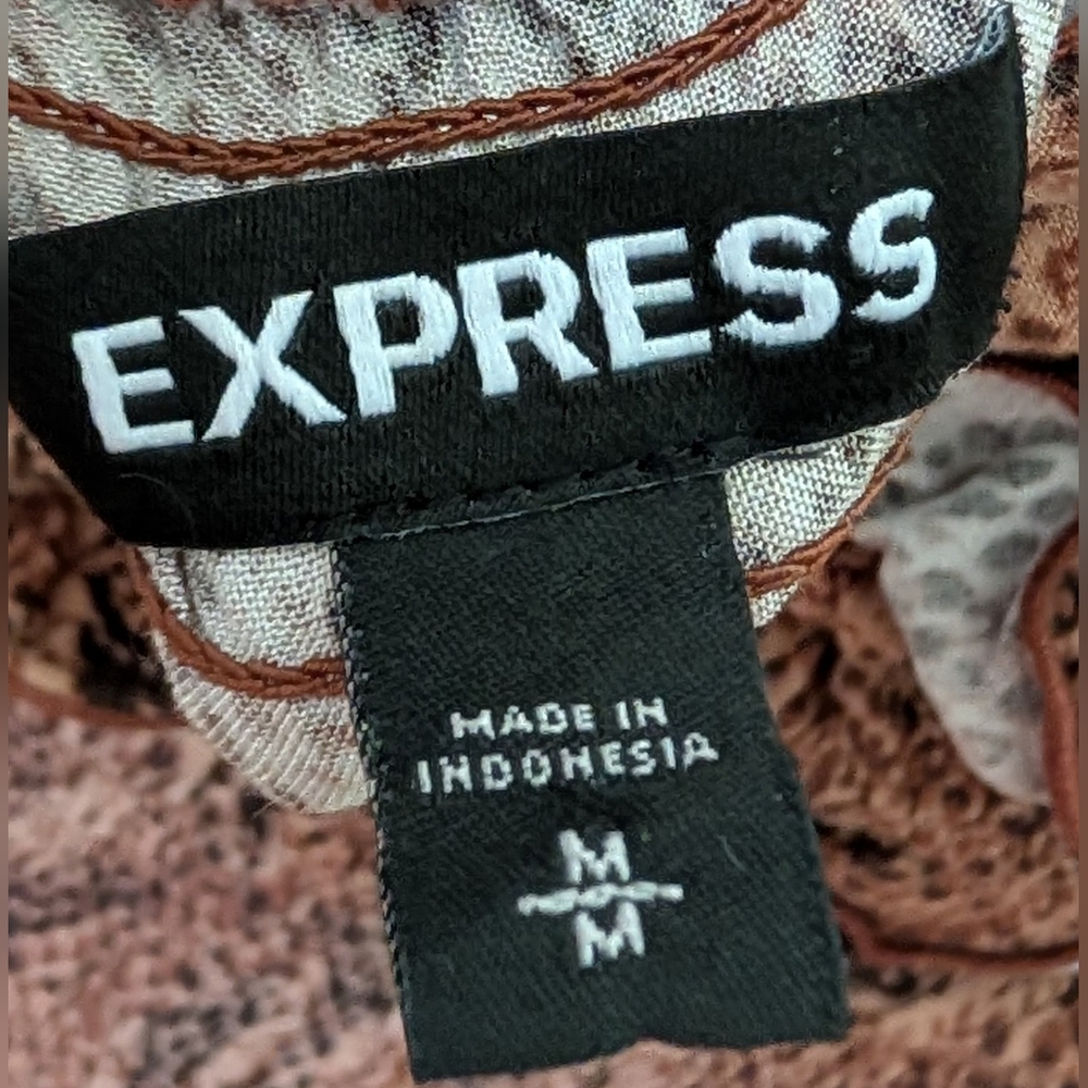 Express Brown Textured Mini Dress - Picture 4 of 6